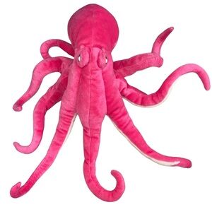 Vibrant Pink Plush Octopus